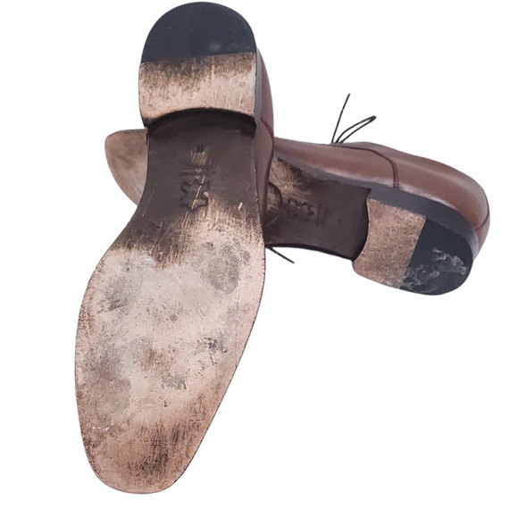 Lavorazione Artigiana Mens Brown Leather Lace Up Brogue Dress Shoes Size 11 main image 6